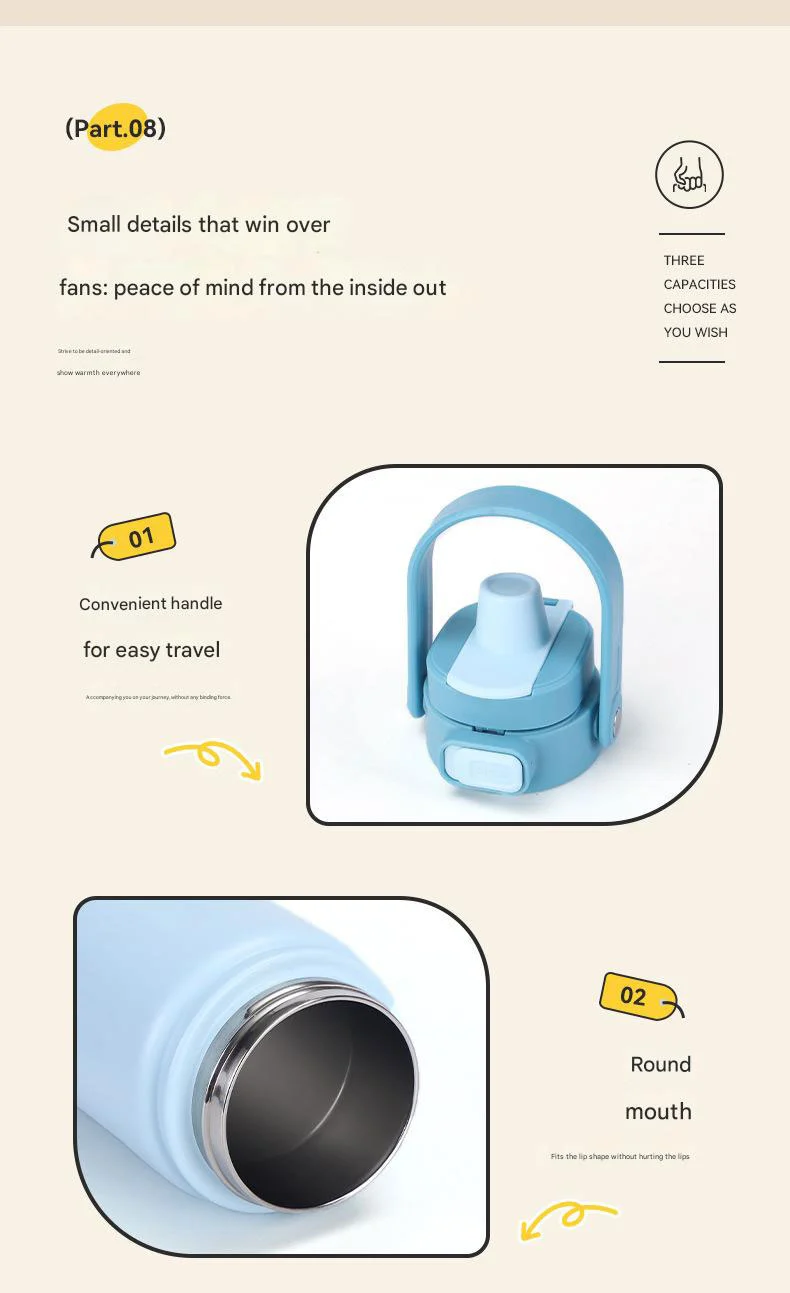 Stainless Steel Sports Bottle With Handle Stainless Steel Sports Bottle With Handle