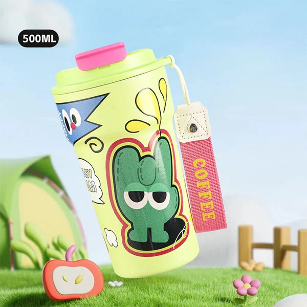 Botol cai anu tumbler sareng jarami