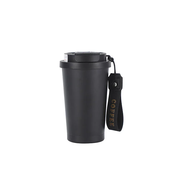 Botol Cai Insulated Vakum Stainless Steel sareng Jarami